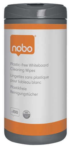 [ACCO-1915713] Reinigingsdoekjes Nobo duurzaam voor whiteboards (100)