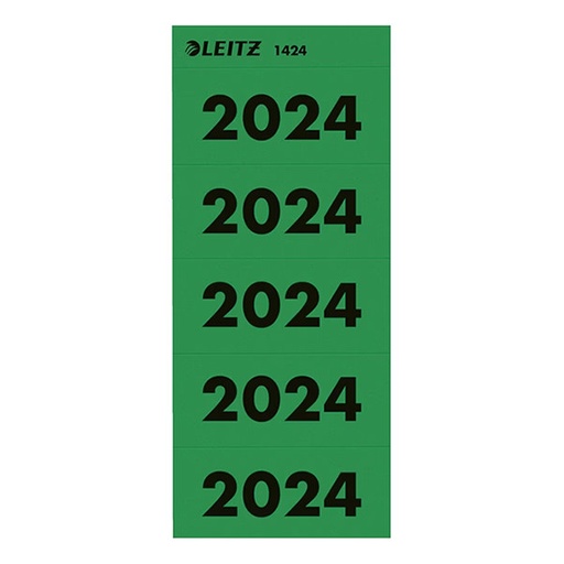 [ESS-14240055] Rugetiket Leitz jaartal 2024 zelfklevend groen (100)