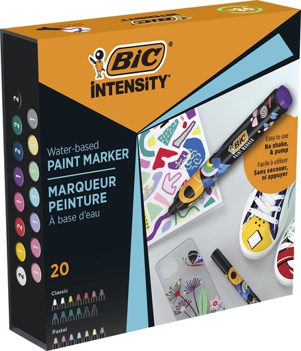 [TIM-527424] Paintmarker BIC Intensity assorti (20)