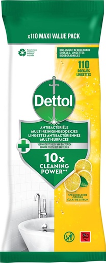 [TIM-3287603] Reiningsdoekjes Dettol antibacterieel citroen (110)