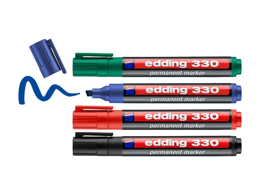 [TIM-433042] Permanent marker Edding E-330 assorti (4)