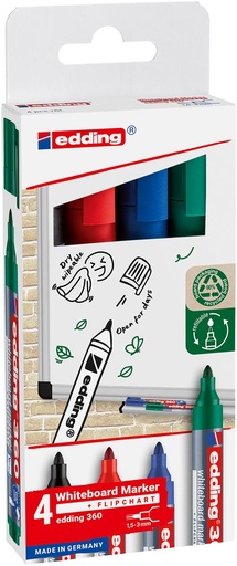[TIM-436042] Whiteboard marker Edding E-360 assorti (4)