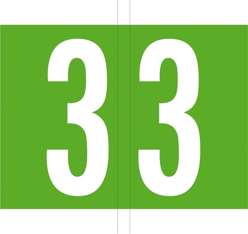 [TIM-6280010] Etiketten voor hangmap Jalema Codetab 3 lichtgroen (500)