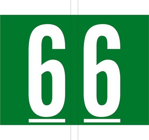 [TIM-6280008] Etiketten voor hangmap Jalema Codetab 6 donkergroen (500)