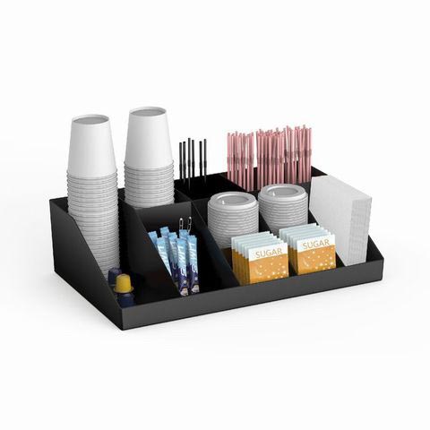 [TIM-693611] Organizer voor koffie toebehoren 43,8x27x12,2cm zwart