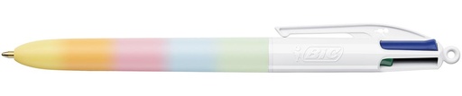 [TIM-528018] Balpen Bic 4 Colours Rainbow Sweet medium punt pastel assorti