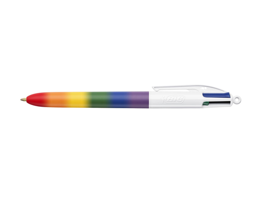 [TIM-528018] Balpen Bic 4 Colours Rainbow punch medium punt assorti