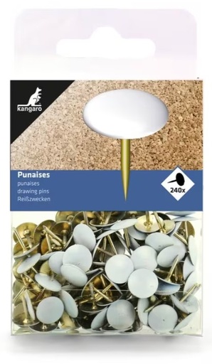 [KGO-K26240] Punaises Kangaro wit (240)