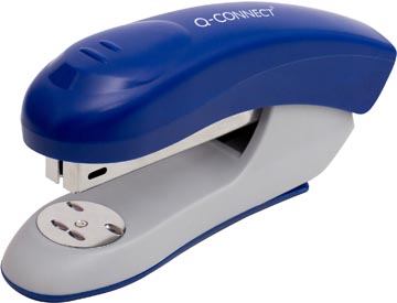 [TIM-KF14205] Nietmachine Q-Connect kunststof half strip 20vel blauw