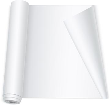 [TIM-KF36996] Papierblok voor flipchart Q-Connect op rol 65x98cm 56gr 50vel blanco