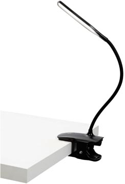 [TIM-480560] Bureaulamp draadloos met klem ALBA LED Clip 6000Kelvin 120-150lumen zwart