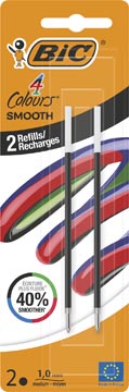 [TIM-524102] Balpenvulling BIC 4 Colours Smooth zwarte inkt medium punt (2)