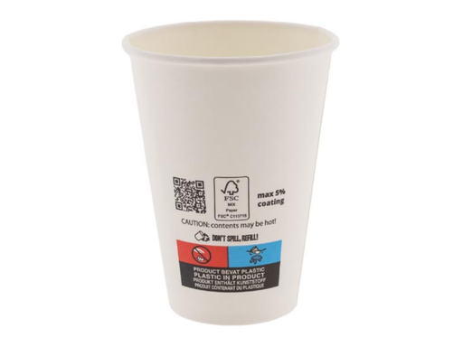 [TIM-78806C] Drinkbeker Conpax karton 180ml wit (100)