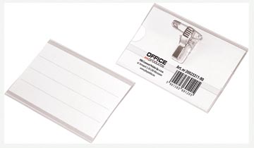 [TIM-023311] Badge met combiklem Office Products 90x57mm