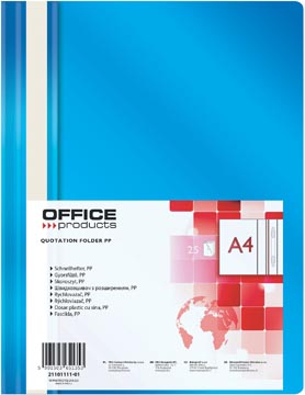 [TIM-111101] Snelhechtmap Office Products A4 blauw