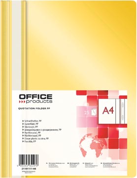 [TIM-111106] Snelhechtmap Office Products A4 geel