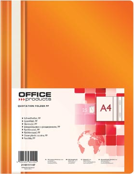 [TIM-111107] Snelhechtmap Office Products A4 oranje