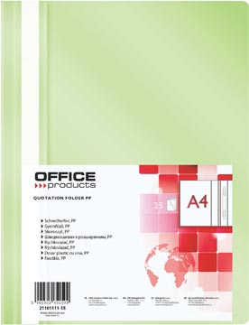 [TIM-111115] Snelhechtmap Office Products A4 lichtgroen