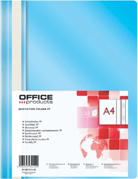 [TIM-111121] Snelhechtmap Office Products A4 lichtblauw