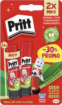 [TIM-3011939] Plakstift Pritt 11g voordeelverpakking -30% (2)