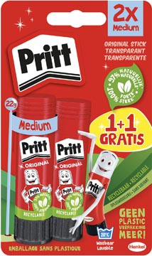 [TIM-3011973] Plakstift Pritt 22g 1+1gratis (2)