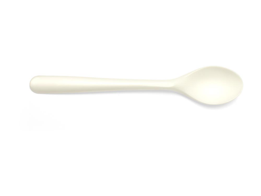 [TIM-87703] Dessertlepel herbruikbaar Conpax Folia CPLA 14,5cm wit (50)