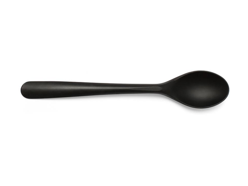 [TIM-87707] Dessertlepel herbruikbaar Conpax Folia CPLA 14,5cm zwart (50)