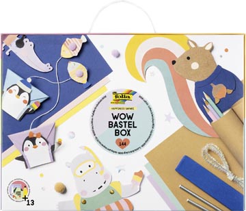 [TIM-924] Knutselpapierkoffer Folia Wow Happiness safari