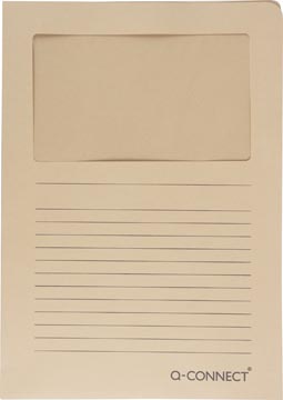 [TIM-KF19146] L-map Q-Connect met venster A4 120gr kraft (100)