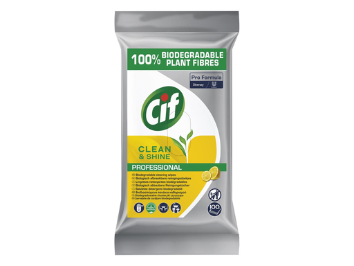 [TIM-9293449] Vochtige schoonmaakdoekjes Cif Clean & Shine (100)