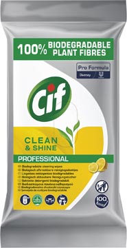 [TIM-9293449] Vochtige schoonmaakdoekjes Cif Clean & Shine (100)