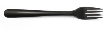 [TIM-87705] Vork herbruikbaar Conpax Folia CPLA 19cm zwart (50)