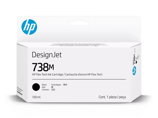 [HP-HPA24VLA] Cartridge HP DesignJet 738M Flex Tech 130ml BK 