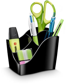 [TIM-3400161] Pennenbak CEP Ellypse GreenSpirit PS 4-vaks zwart