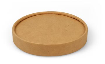 [TIM-311240] Deksel voor soepbeker Conpax karton kraft Ø9,8cm bruin (25)