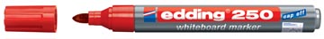 [TIM-2917002] Whiteboardmarker Edding e-250 ronde punt 1,5-3mm rood