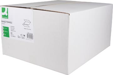 [TIM-KF17058] Handdoeken Q-Connect papier gerecycleerd 21x24cm V-vouw 2-laags 200vel wit (16)