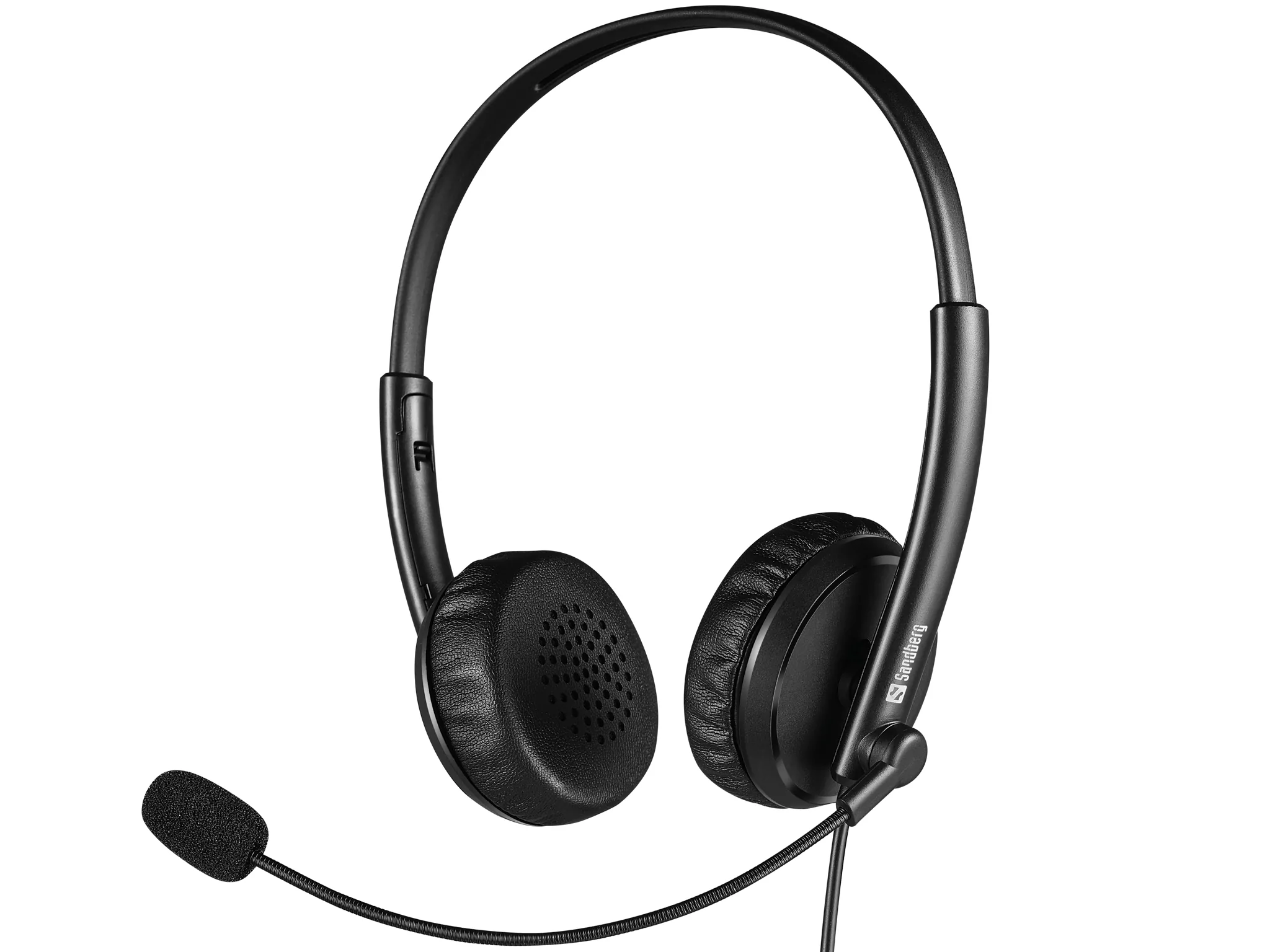 [ITA-126-21] Headset Sandberg 2in1 USB-A+3,5mm met draad on-ear zwart (126-21)