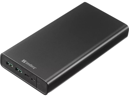 [ITA-420-63] Powerbank Sandberg PD100W herlaadbaar 38.400mA 100W draagbaar zwart (420-63)