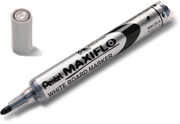 [TIM-MWL5S-A] Whiteboardmarker Pentel Maxiflo fijne ronde punt 4mm zwart