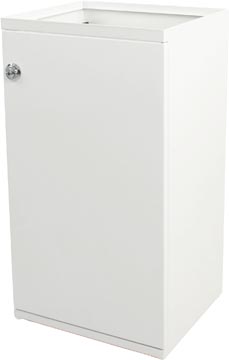 [TIM-1206834] Modulaire afvalbak V-part 85L met deur en zakhouder wit