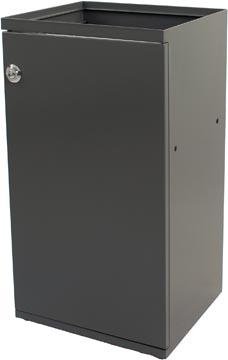 [TIM-1206841] Modulaire afvalbak V-part 85L met deur en zakhouder grijs