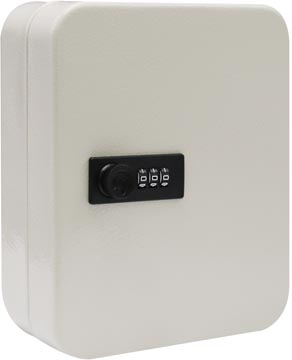 [TIM-3168102] Sleutelkast met combinatieslot voor 30 sleutels wit