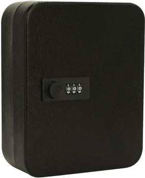 [TIM-3168119] Sleutelkast met combinatieslot voor 30 sleutels zwart