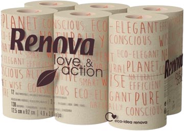 [TIM-2081074] Toiletpapier Renova Love & Action 2-laags 130vel (108)