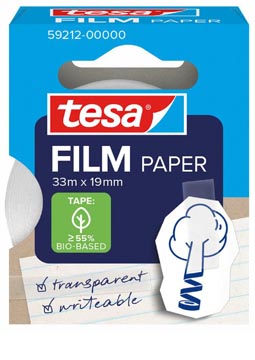 [TIM-59212] Plakband Tesafilm papier 19mmx33m transparant