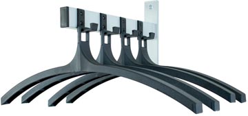 [TIM-VB00432] Wandgarderobe kapstok V-part 4 haken met 4 hangers