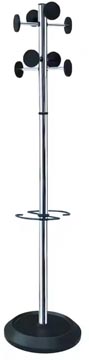 [3543596] Kapstok met parapluhouder 8 haken zwart