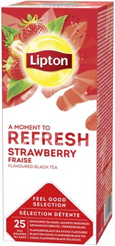 [TIM-130630] Thee Lipton Feel Good Selection Zwarte thee aardbei (25)