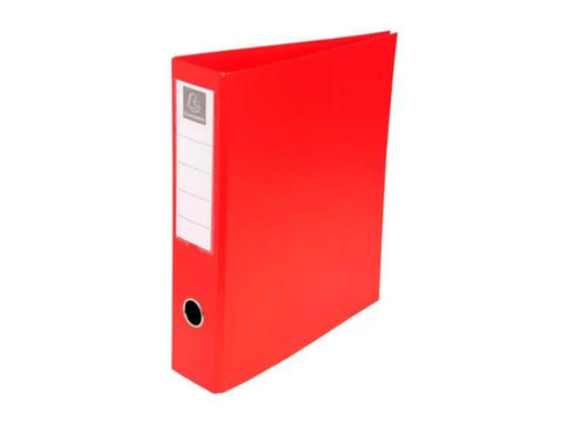 [EXA-51745E] Ringmap Exacompta PVC A4 4D-ringen 50mm rug 70mm rood